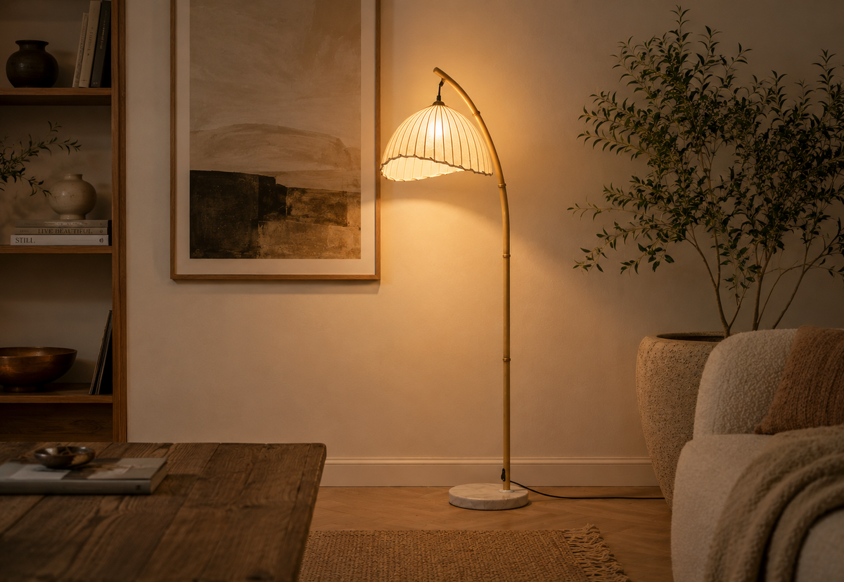 Japanese Style Arch Floor Lamp