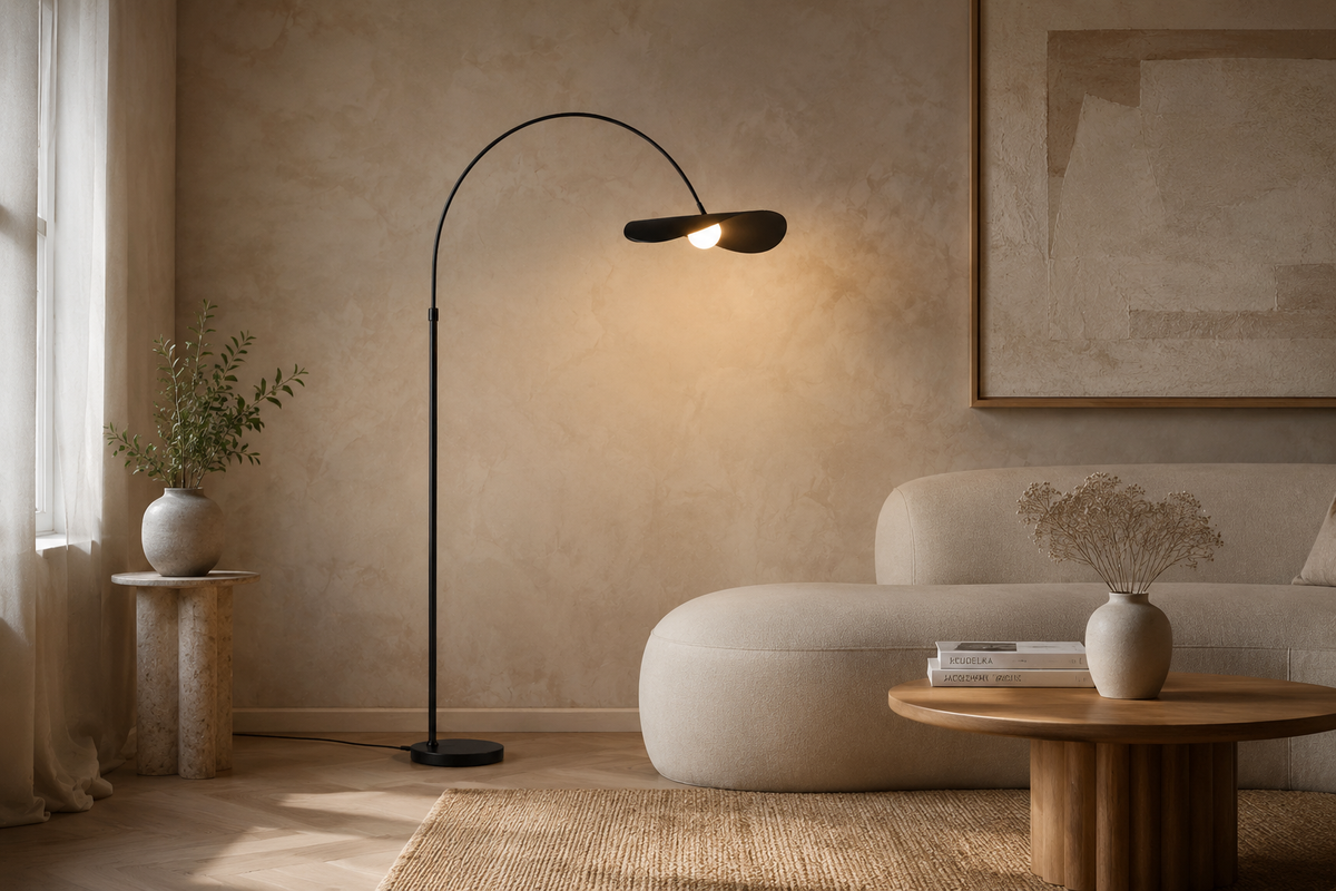 SolaLiving Modern Arc Floor Lamp