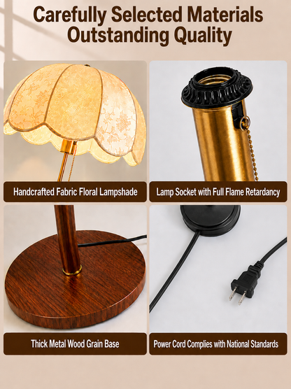 Elegant Scalloped Floral Floor Lamp