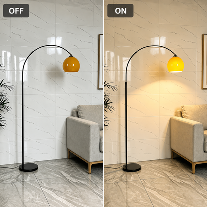 Modern Black Arc Dome Floor Lamp