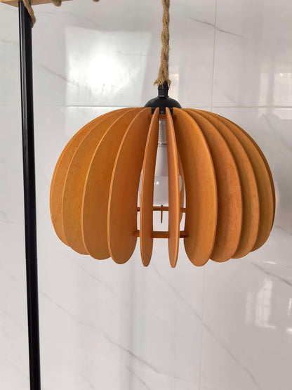 Vintage Wooden Floor Lamp