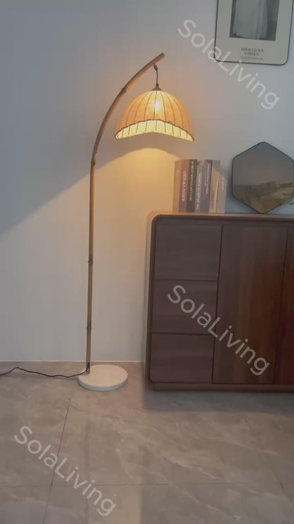 Japanese Style Arch Floor Lamp