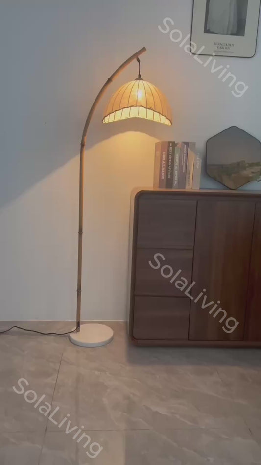 Japanese Style Arch Floor Lamp